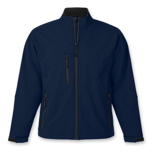 Navy Image SOLS Relax Mens Softshell Jackets
